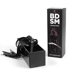 Батіг - Secret Play BDSM Playing Kinky Black Bondage Whip - мініатюра 4