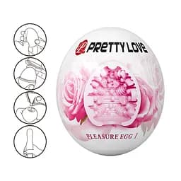 Мастурбатор яйце Pretty Love Pleasure Egg I рожевий - мініатюра 8