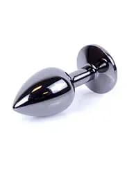 Анальна пробка - Jewellery Dark Silver Plug Pink - мініатюра 5