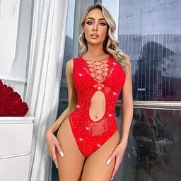 Боді жіноче нейлонове 14289 червоне