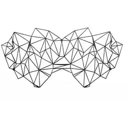 Маска на обличчя Bijoux Indiscrets - Kristine Mask, вінілова, клейове кріплення, без зав'язок