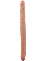 Двосторонній фалоімітатор Get Real Double Dong 16 inch 40 см тілесний - мініатюра 2