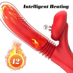 Вібратор для подвійної стимуляції Silicone Vibrator 7 Powerful Modes Boss Series 63-00075 103504 - мініатюра 2