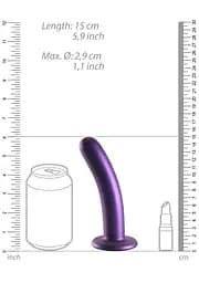 Фалоімітатор Ouch! Smooth G-Spot Dildo 6'' 14.5 см (фіолетовий) - мініатюра 21