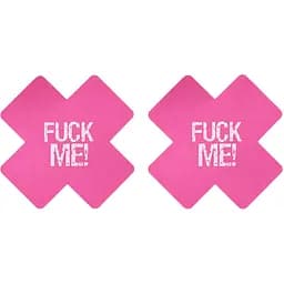 Наклейки на соски Lovetoy Fuck me 2 шт. мульти