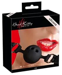 Кляп Bad Kitty Silicone чорний - мініатюра 1