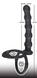 Насадка для підвійного проникнення Black Velvets Cock & Ball ring Black Velvets 42-05335560000 88966 - мініатюра 5
