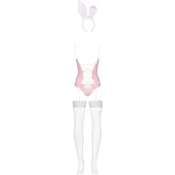 Еротичний костюм зайчика Obsessive Bunny suit 4 pcs costume pink S/M - мініатюра 6
