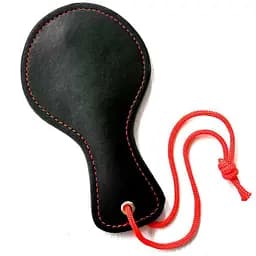 Кожаная мини-шлепанцы 17 см Черный K000214