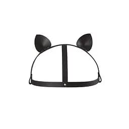 Маска кішечки Bijoux Indiscrets MAZE - Cat Ears Headpiece Black, екошкіра Bijoux Indiscrets B0260; SO2684 95182 - мініатюра 2