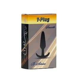 Анальна пробка T-Plug Smooth чорна
