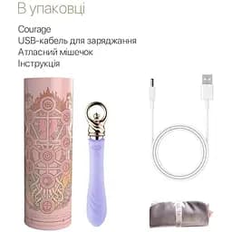 Вібратор для точки G із підігрівом Zalo Sweet Magic Courage Fantasy Violet - мініатюра 7