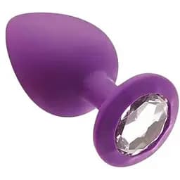 Анальна пробка з кристалом Mai Attraction Toys №47 Purple