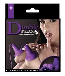 Помпа для сосків з вібрацією Orion Double Double Nipple and Clitoris Stimulators 7 см фіолетовий - мініатюра 3