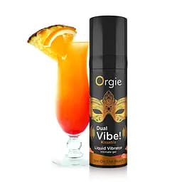 Рідкий вібратор коктейль Секс на пляжі Dual Vibe!, 15 мл Orgie (Бразилія-Португалія) - мініатюра 2