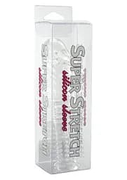 Насадка на пеніс Seven Creations Silicone Sleeve 14 см прозорий - мініатюра 3