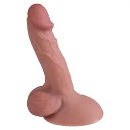 Фалоімітатор - Erospace Natural Play Silicone Dildo D4, 21 см - мініатюра 4
