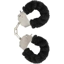 Наручники Toy Joy Furry Fun Cuffs 28 см чорний