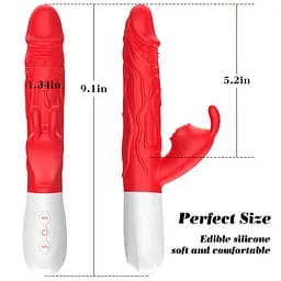 Вібратор B-Series Silicone Vibrator, силіконовий, 10 поштовхів і 7 коливань Boss Series 63-00080 103506 - мініатюра 2