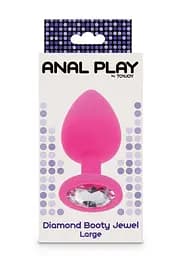 Toy Joy Large Diamond Booty Jewel - Пробка анальна рожева Toy Joy 10575Pink 97078 - мініатюра 4