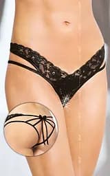 Трусики Thongs 2438, чорні S/M SoftLine 5591243816 91268