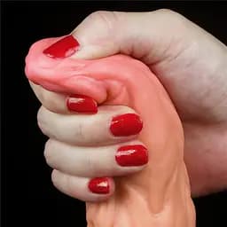 Фалоімітатор з присоскою Lovetoy Dual-Layered Silicone Nature Cock 24.5 см тілесний - мініатюра 5