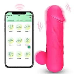 Силиконовый смарт-вибратор Love Spouse мини для женщин фуксия