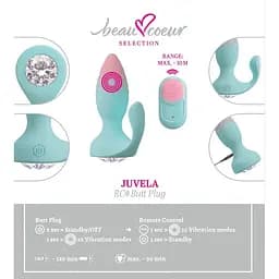 Анальний стимулятор Beau coeur Juvela RC Butt Plug - мініатюра 13