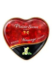 Масажна свічка-сердечко Plaisirs Secrets Mojito 35 мл - мініатюра 2