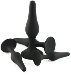 Анальная пробка I’MCUM Black Button размер XL из медицинского силикона Черная (7970379617697) (IM-BBPlug_XL)