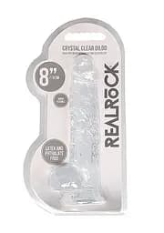 Фалоімітатор Realrock Dildo прозорий 21см - мініатюра 1