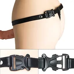 Порожнистий страпон Vibrating Unisex Strap On для пари з пультом керування Love Toy 66-LV3002 22575 - мініатюра 3