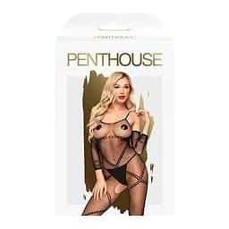 Бодістокінг з контрастним візерунком Penthouse - Under Arrest Black S/M/L - мініатюра 3