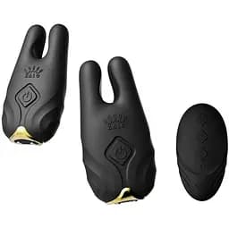 Смарт-вібратор для грудей Zalo Nave Obsidian Black пульт дистанційного керування