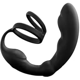 Эрекционное кольцо со стимулятором простаты Dorcel P- Ring 18 см черный