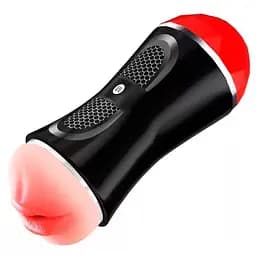 Двухсторонний мастурбатор ротик-вагина Megumi Deluxe 20 см Красный K000655