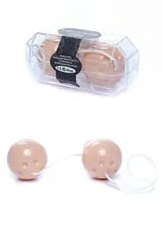 Вагінальні кульки Duo-Balls Skin, 21 см, бежевий - мініатюра 2