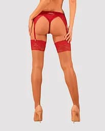 Панчохи Obsessive Lacelove stockings M/L - мініатюра 2