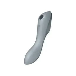 Вакуумний стимулятор клітора з вібрацією Satisfyer Curvy Trinity 3 сірий - мініатюра 2