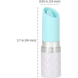 Вібратор Pillow Talk Lusty Luxurious FlickeRing Massager - Teal - мініатюра 2