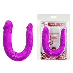 Двосторонній фалоімітатор - Double Dong Purple, 29,8 см - мініатюра 1