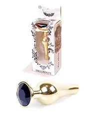 Анальна пробка Jawellery Gold BUTT PLUG Black Boss Series 64-00065 98264