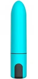 Віброкуля I’MCUM Kiss Bullet у вигляді помади 10 режимів вібрації Блакитна (IM-KGS008)