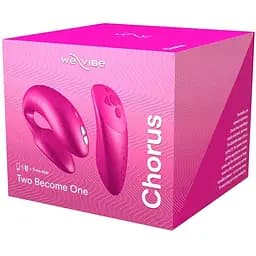 Смарт-вібратор для пар We-Vibe Chorus Cosmic Pink сенсорне керування вібраціями стисненням пульта - мініатюра 10