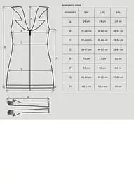 Еротичний костюм Obsessive Emergency dress S/M білий - мініатюра 3