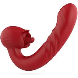 Вибратор Crushious Osiria Rose 16 см (красный)