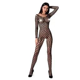 Бодістокінг з великою сіткою Passion BS077 black One size - мініатюра 3