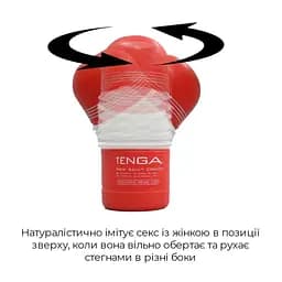 Мастурбатор Tenga Rolling Head Cup ніжний, делікатна стимуляція головки рухомими елементами - мініатюра 4