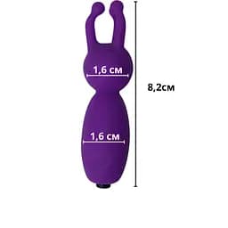 Вібратор Passion Bunny USB фіолетовий (4821002029471) - мініатюра 2