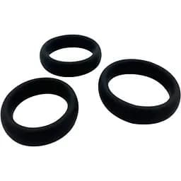 Набор эрекционных колец Alive Sensual Pleasure Rings 3 шт. черный